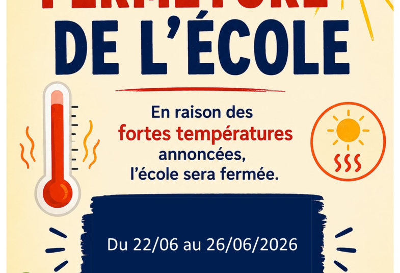 fermeture de l école