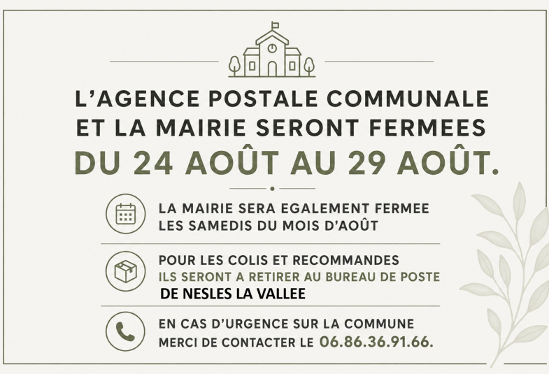 fermeture mairie