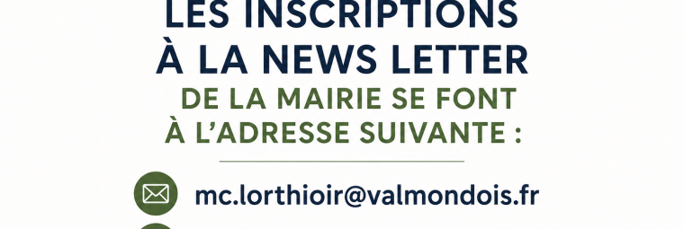 inscription news letter