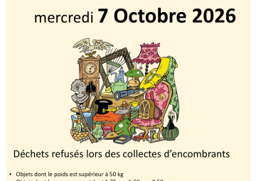 encombrants octobre 2026