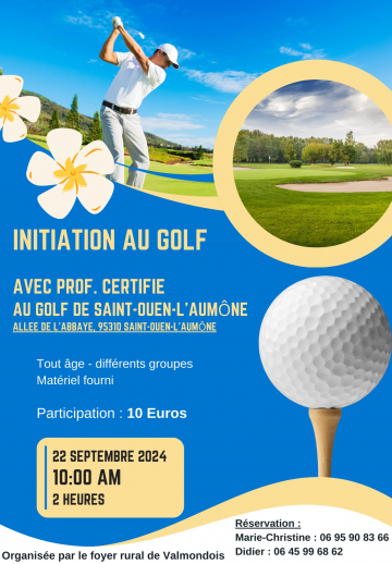 Initiation golf valmondois