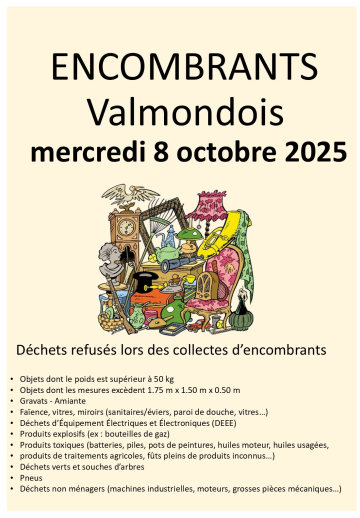 encombrants valmondois