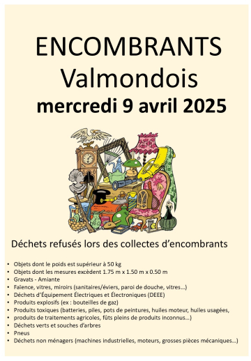 encombrants valmondois