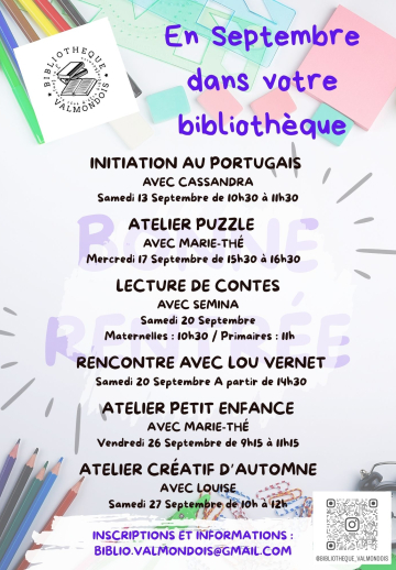 programme Bibliothèque Valmondois