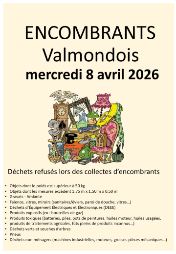 encombrants valmondois