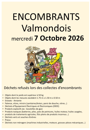 encombrants octobre 2026