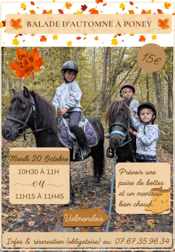 Balade en poneys à Valmondois