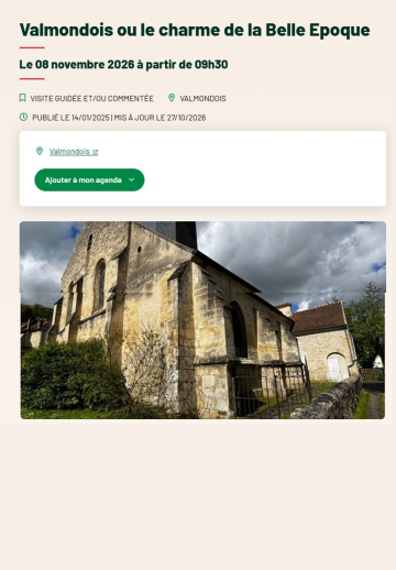 Visite guidée Valmondois