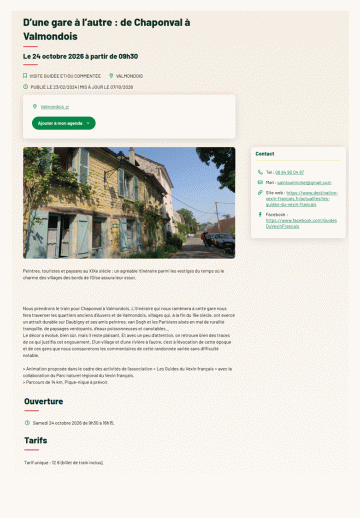 Visite guidée Valmondois