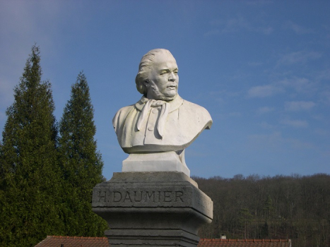 Buste de Daumier Place Honoré Daumier