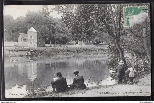 Embarcadère au Port aux Loups carte postale XIXème