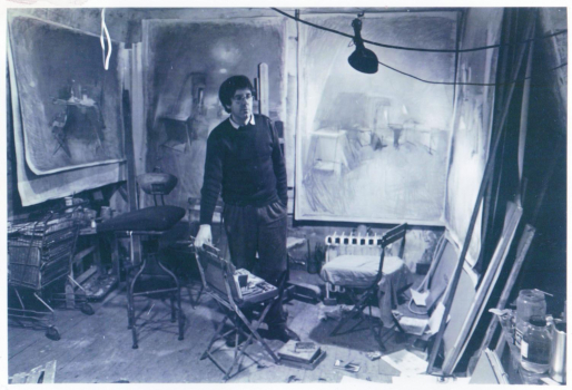 Joël Moulin dans son atelier