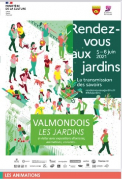 Affiche Rendez-vous aux jardins 2021