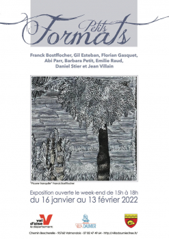 affiche de l'expo petits formats villa daumier