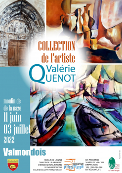 Affiche de l'exposition collection de l'artiste Valérie Quenot