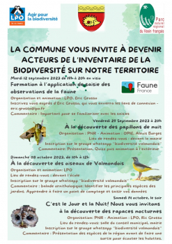 Inventaire Biodiversité Valmondois