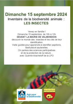 Inventaire Biodiversité Valmondois