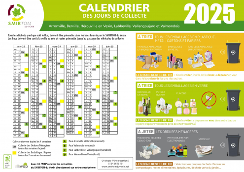 calendrier collecte 2025