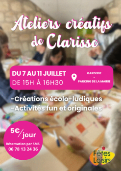 Les ateliers de Clarisse