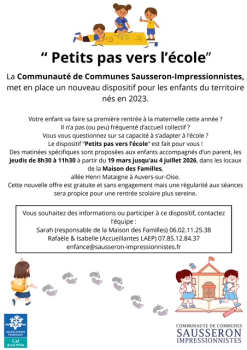 petits pas vers l'école
