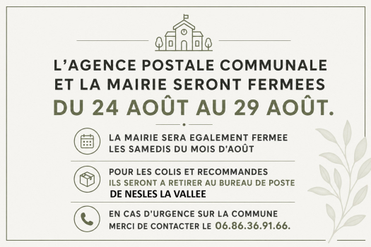 fermeture mairie
