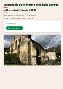 Visite guidée Valmondois