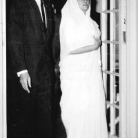 François Geoffroy-Dechaume et Indira Gandhi, première ministre indienne en 1972