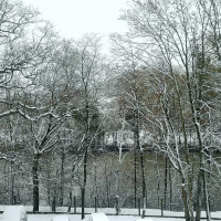Valmondois sous la neige Nicolas Blondeau