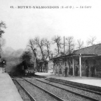 Carte postale de la Gare de Valmondois XIXème siècle