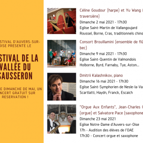Affichette du destival d'Auvers sur Oise