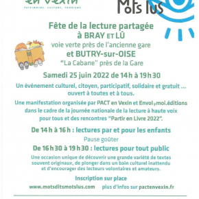 affiche fête de la lecture 2022