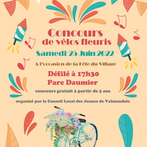 Affiche du Concours de vélos fleuris 06 2022