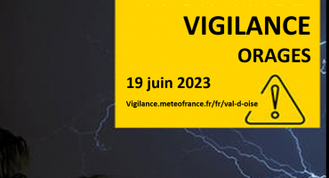 Vigilance jaune orage le 19 juin 2023