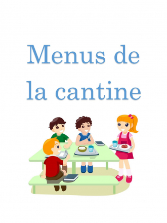 Menu cantine